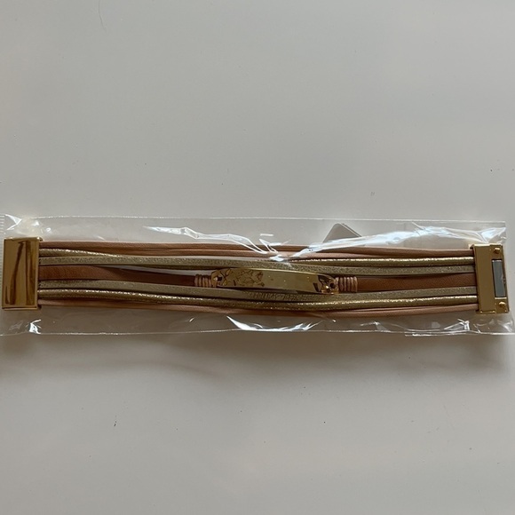 Francescas Nancy Gold Plate Wrap Bracelet - Picture 2 of 3